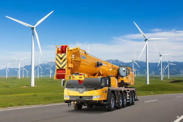 Cẩu bánh lốp XCMG 250 tấn