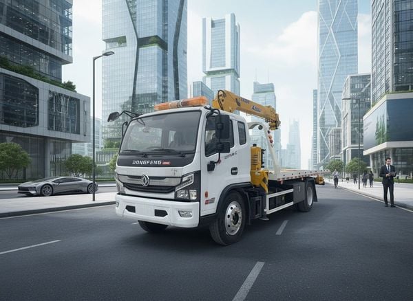 Xe cứu hộ 3 chức năng Dongfeng cẩu XCMG