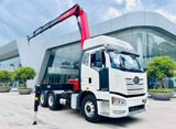 Đầu kéo gắn cẩu gập Sany Palfinger SPK18500 8 tấn