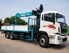 Dongfeng 3 chân gắn cẩu HLC-8016 8 tấn