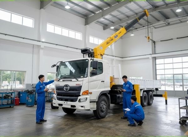 Xe cẩu thùng Soosan 8 Tấn SCS746L 6 đốt