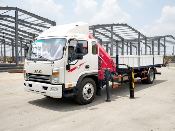 Xe tải JAC N750 4x2 gắn cẩu gập SPK8500B 3.3 tấn