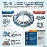 Mâm quay toa là trái tim của hệ thống quay trên cẩu Unic 3-5 tấn