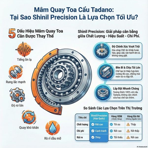 Mâm quay toa tadano 3-5 tấn
