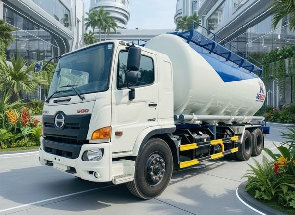 chở thức ăn gia súc HINO 24 khối 24m3