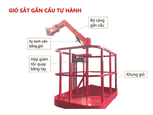 Giỏ nâng người bằng thép