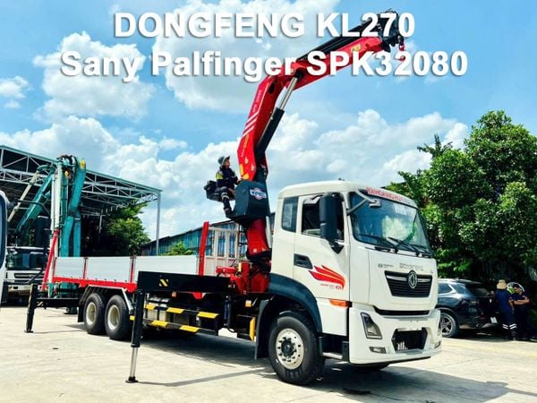 Xe Tải Dongfeng 6x4 Gắn Cẩu Gập Palfinger SPK32080-Hàng Trung Quốc