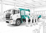 XE 3 CHÂN Dongfeng GẮN CẨU HYUNDAI 5 TẤN HLC5014