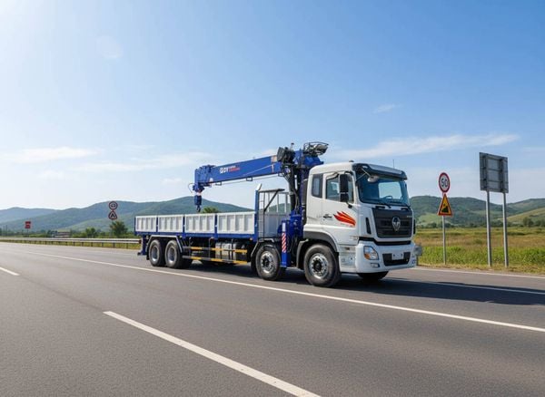 Xe tải gắn cẩu 15 tấn DY