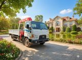 Xe Hyundai gắn cẩu 3 tấn unic thùng 4m