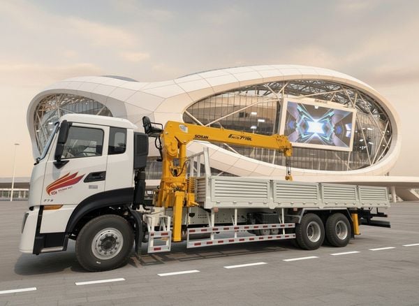 Xe Dongfeng gắn cẩu Soosan 8 tấn SCS746L