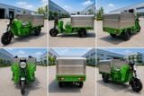 Xe thu gom rác chạy điện thùng inox 3 bánh Mingma l
