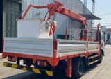 Xe tải Isuzu gắn cẩu kèm rổ nâng người 3 tấn 14m