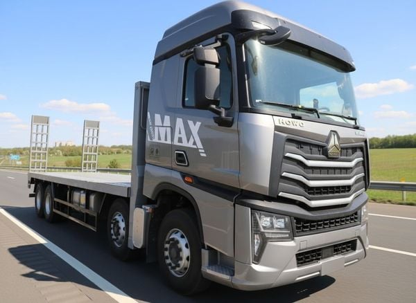 Xe Nâng Đầu Chở Máy Công Trình HOWO MAX 4 Chân