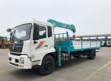 Xe Tải Dongfeng Gắn Cẩu Hyundai HLC5014 thùng dài 8.6m