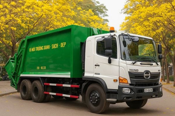 Xe ép rác 22 khối Hino