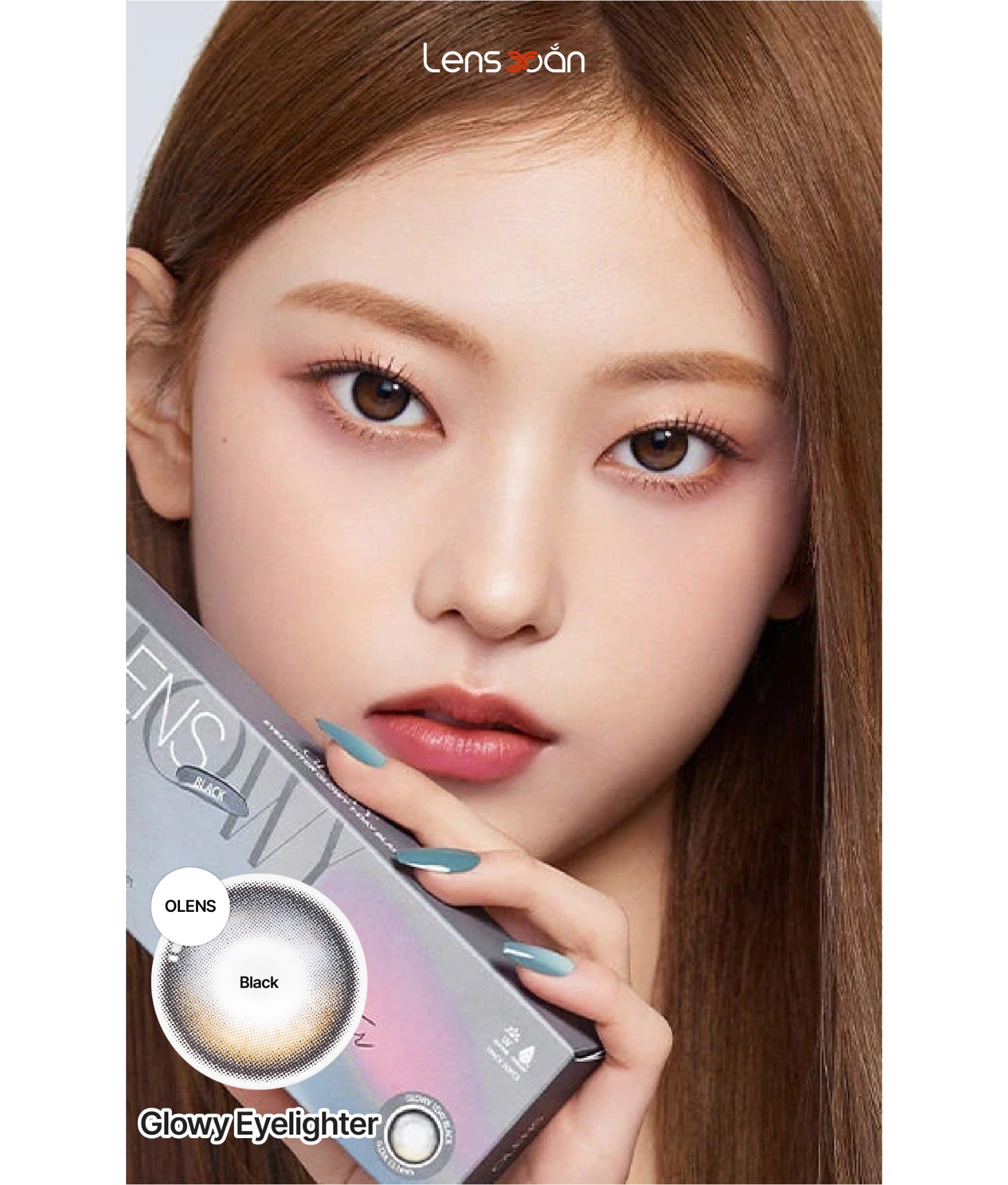 Lens 1 ngày Glowy Black - OLENS
