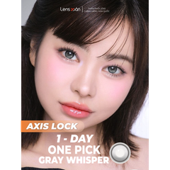 Lens 1 ngày One Pick Axis Lock Gray Whisper - I-Girl