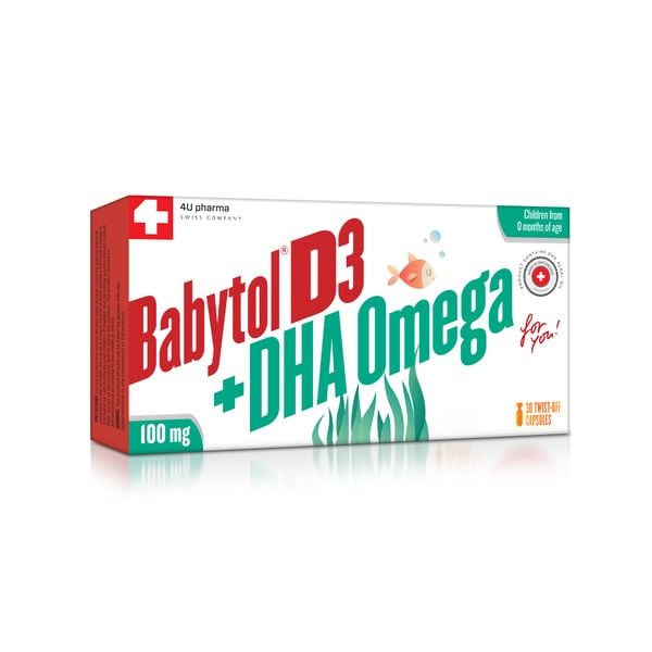  Babytol D3+DHA Omega for you! Hỗ Trợ Phát Triển Thị Lực, Hỗ Trợ Phát Triển Não Bộ, Hỗ Trợ Phát Triển Xương và Răng 