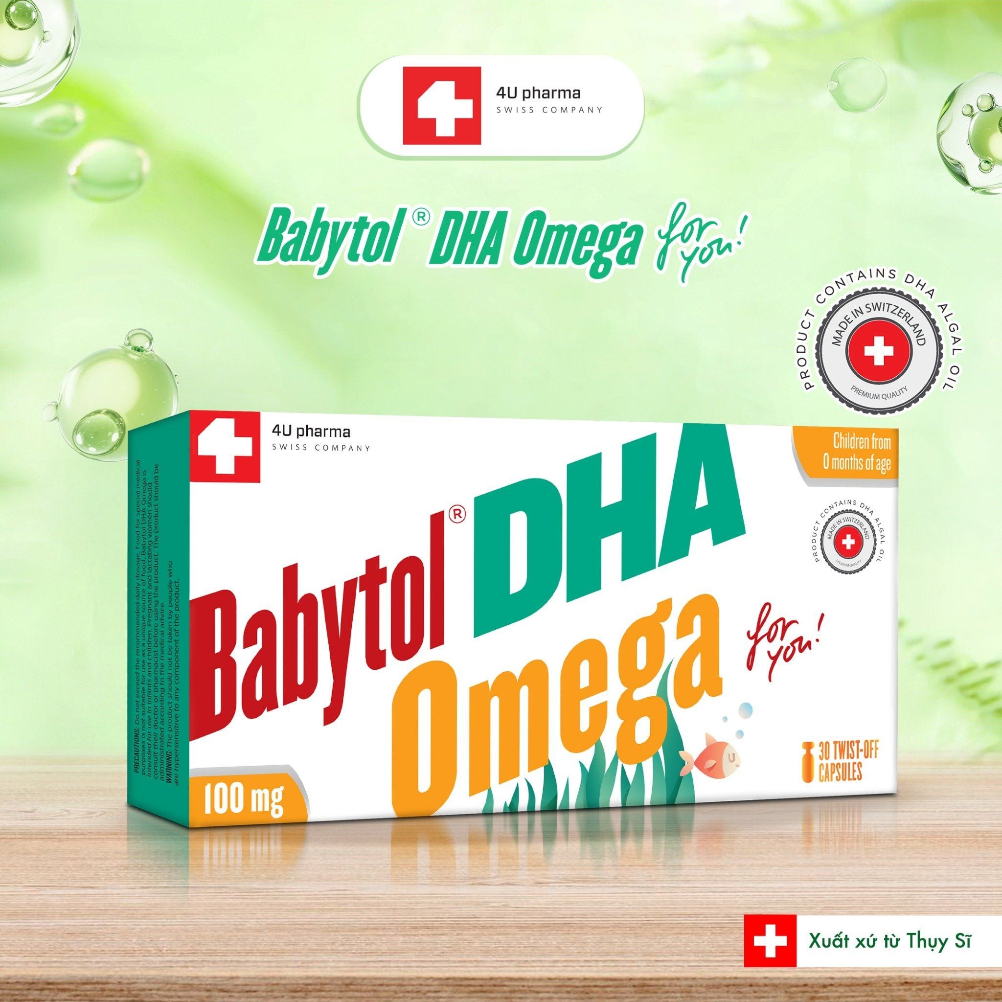  Babytol DHA Omega for you! Hỗ Trợ Phát Triển Thị Lực và Hỗ Trợ Phát Triển Não Bộ 
