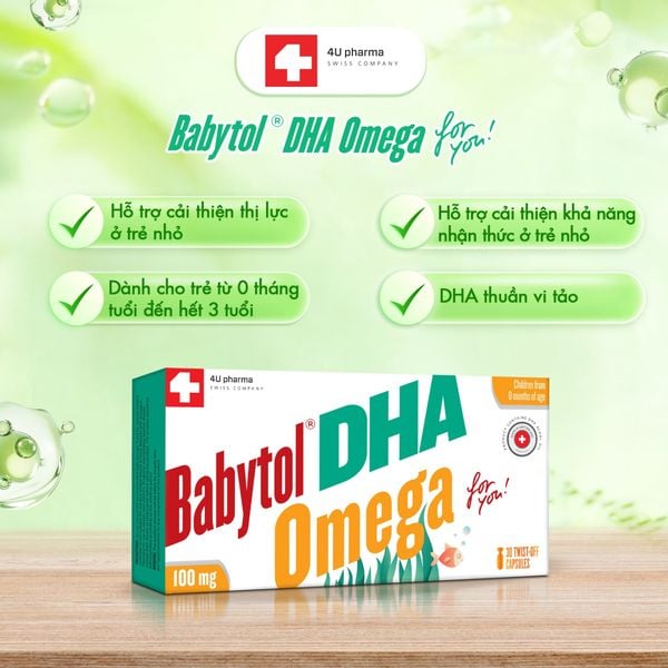 Babytol DHA Omega for you! Hỗ Trợ Phát Triển Thị Lực và Hỗ Trợ Phát Triển Não Bộ 