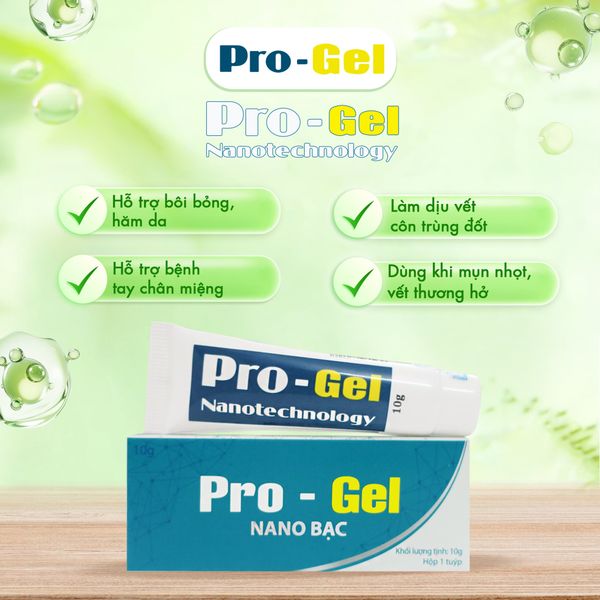  Pro - Gel Nano Bạc: Kem Bôi Bỏng, Hăm Da, Tay Chân Miệng, Côn Trùng Đốt, Mụn Nhọt, Vết Thương Hở 