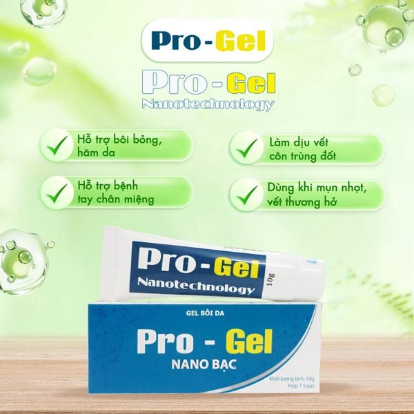  Pro - Gel Nano Bạc: Kem Bôi Bỏng, Hăm Da, Tay Chân Miệng, Côn Trùng Đốt, Mụn Nhọt, Vết Thương Hở 