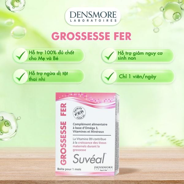  Suvéal Grossesse - Fer: Vitamin Tổng Hợp Cho Bà Bầu 