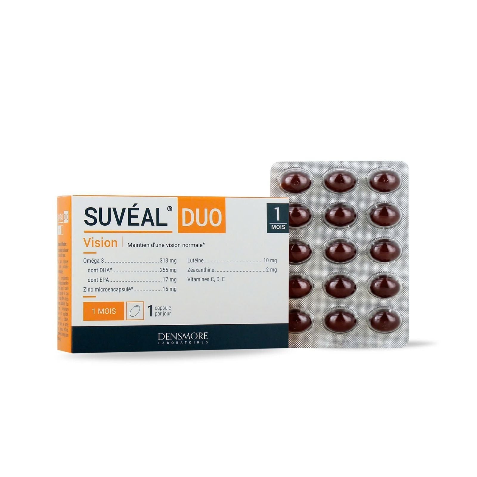  Suvéal Duo bổ sung Omega 3 (DHA, EPA), Lutein, Zeaxanthin hỗ trợ sự phát triển thị giác và não bộ 