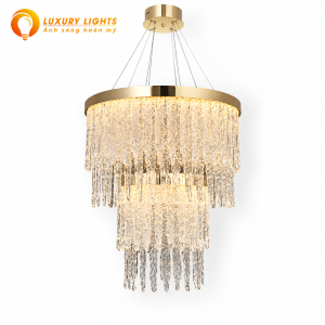 Đèn Thả Pha Lê Tròn Nhiều Tầng TPL203T800 LED 3 Chế Độ 150W