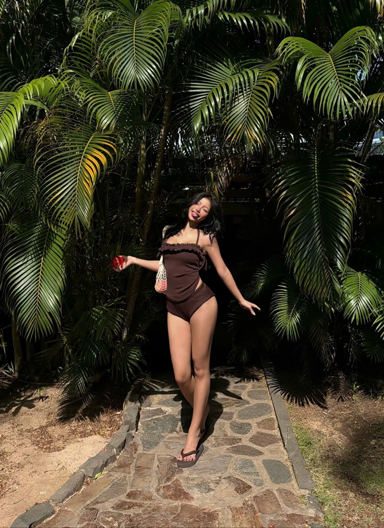  Aura set (top + chip)Brown 