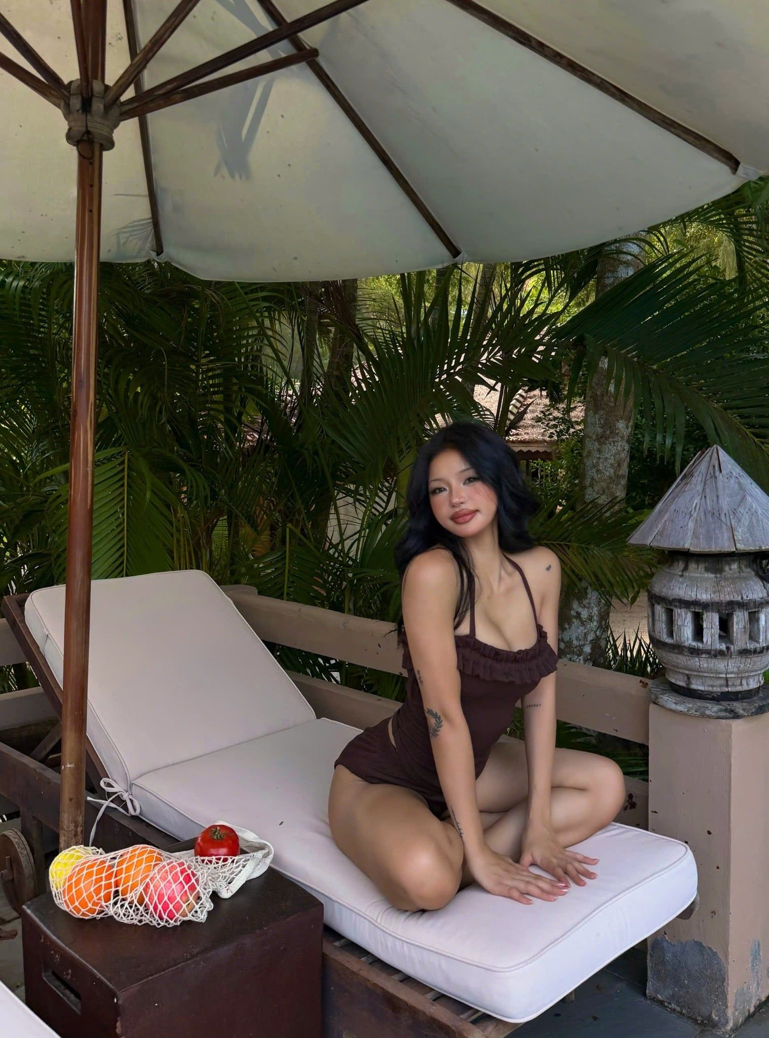  Aura set (top + chip)Brown 