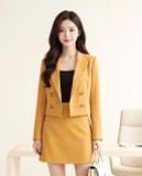  ÁO KHOÁC VEST TAY DÀI BỐN KHUY CÀI THANH LỊCH CÔNG SỞ MÀU VÀNG CARAMEN( SIZE S- FREESIZE) 