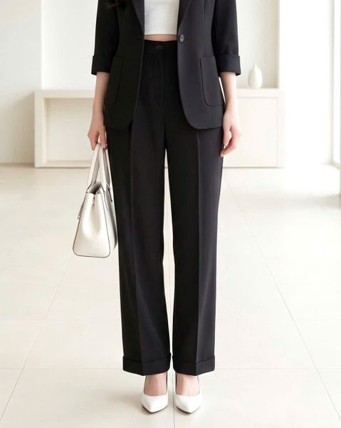  QUẦN BEGGY GẤU GẤP LANDY ĐEN SIZE S-M-L ( SALE 23%) 