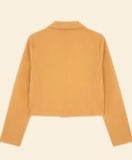  ÁO KHOÁC VEST TAY DÀI BỐN KHUY CÀI THANH LỊCH CÔNG SỞ MÀU VÀNG CARAMEN( SIZE S- FREESIZE) 