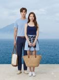  CHÂN VÁY CHỮ A MÀU XANH BIỂN 
