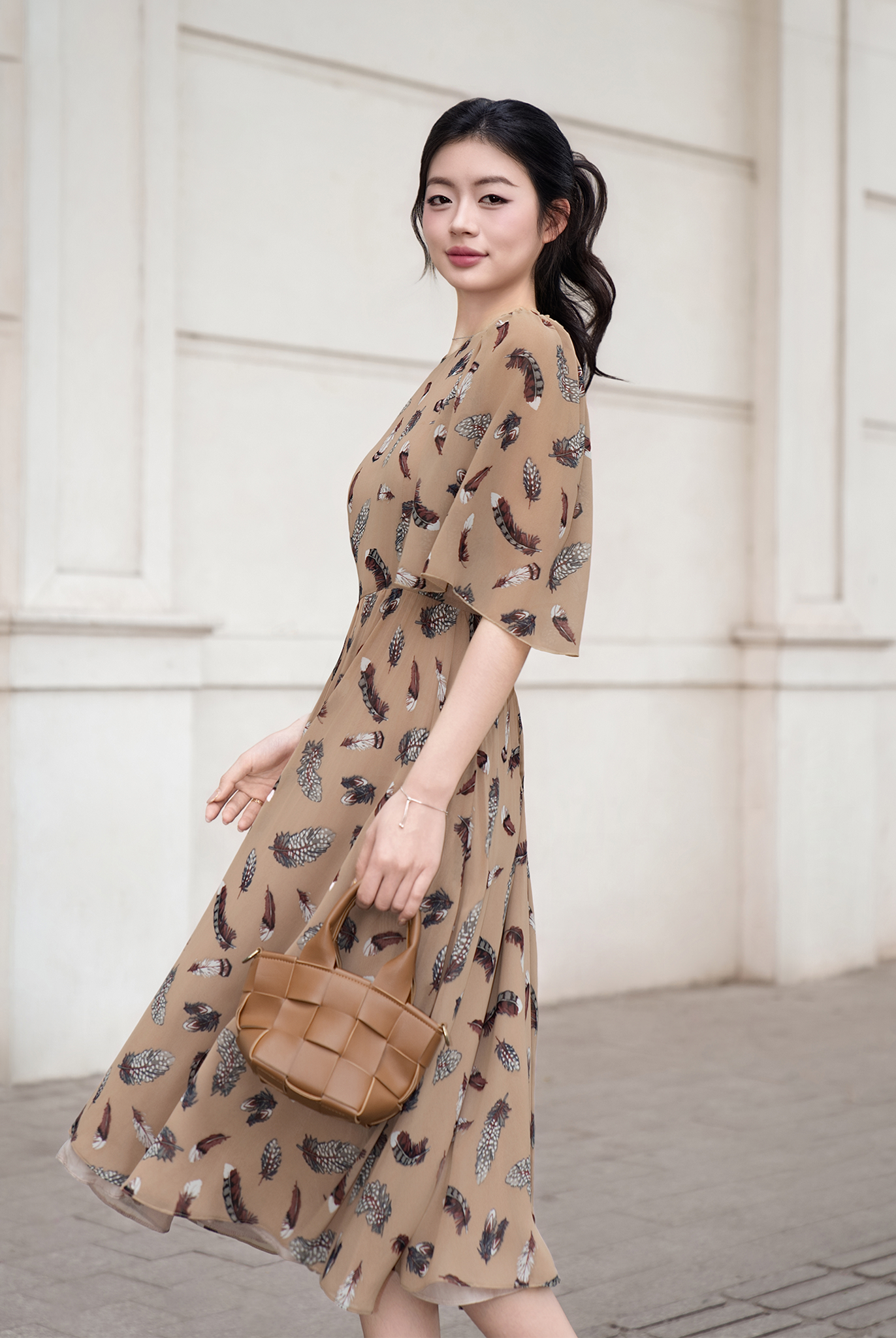  VÁY LIỀN KIMMAY 1A01ZT17VA-2PGF 