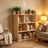  Giá sách basic 90x90x20cm gỗ thông tự nhiên 