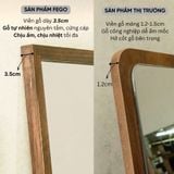  Gương Toàn Thân Viền Gỗ Fego- Gương Treo Tường / Gương Dựa Tường Khung Gỗ Cao 150cm/ 160cm 