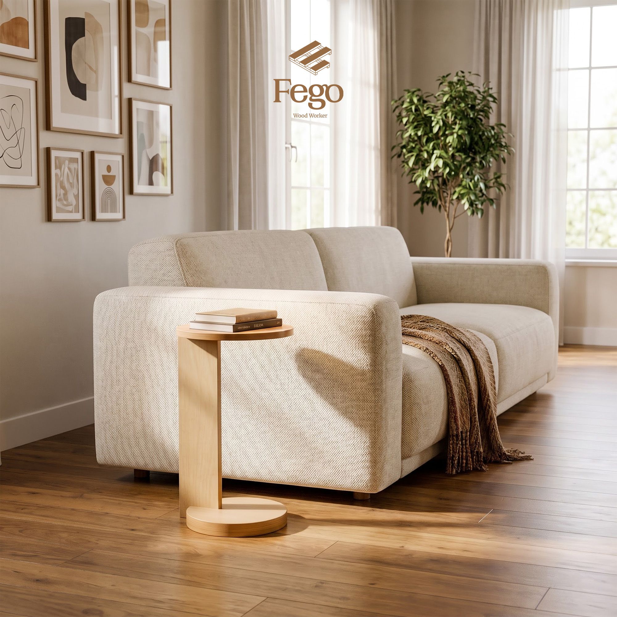  Bàn Cafe Fego Đa Năng/ Kệ Đầu Giường Plywood/ Kệ Đa Năng Sofa Phòng Khách 