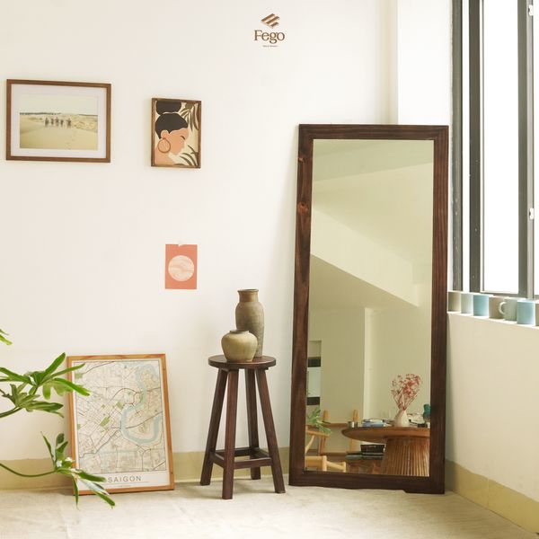  Gương toàn thân treo tường / Gương đứng decor kèm chân kệ 