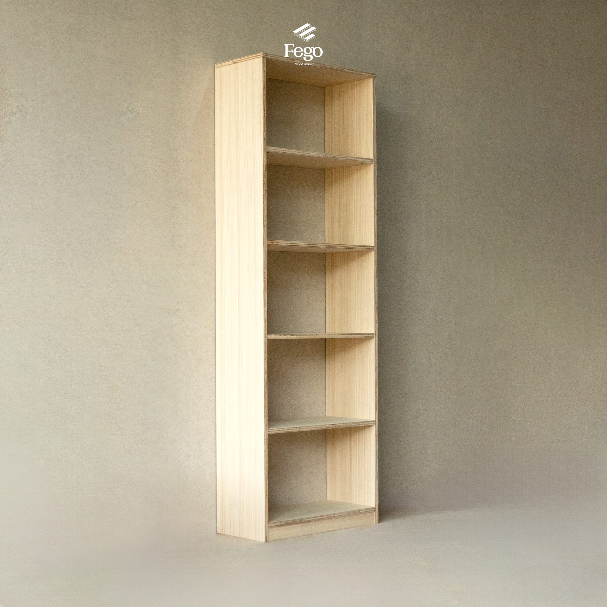  Kệ sách đứng Plywood FEGO 