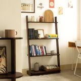  Kệ thang 4 tầng gỗ thông tự nhiên kết hợp chân đế chắc chắn, Kệ để sách, đồ trưng bày trang trí phòng khách , phòng làm việc 