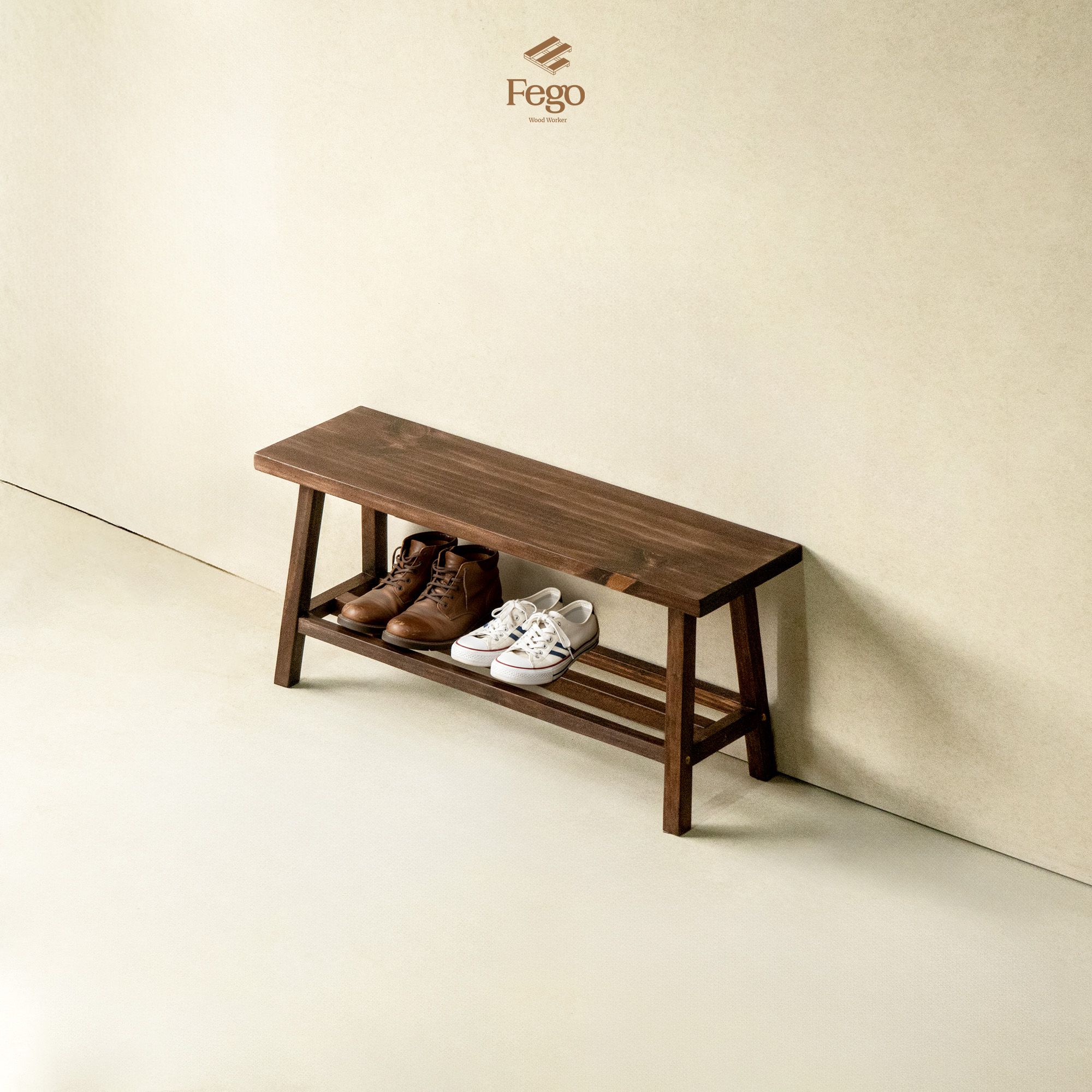  Ghế băng dài FEGO/ Ghế gỗ ban công, hành lang đi giày 
