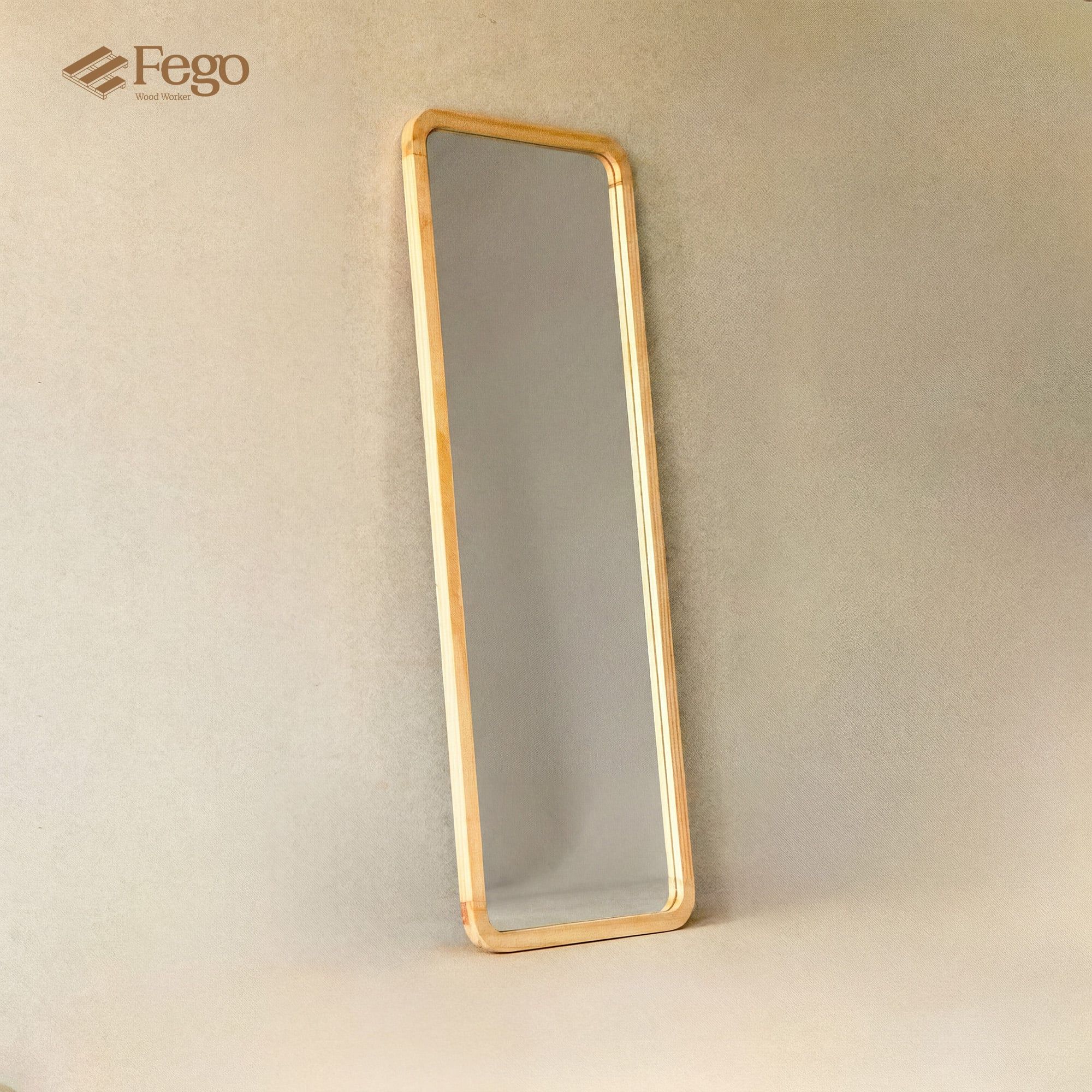  GƯƠNG SOI TOÀN THÂN TREO TƯỜNG KHUNG GỖ TỰ NHIÊN FEGO 