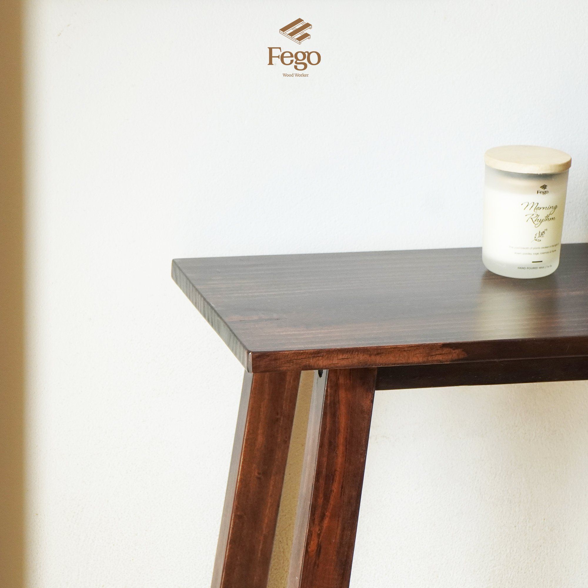  Kệ Console Gỗ Thông Tự Nhiên Fego, Bàn Trang Trí Phòng Khách, Lối Ra Vào Phong Cách Bắc Âu Hiện Đại 