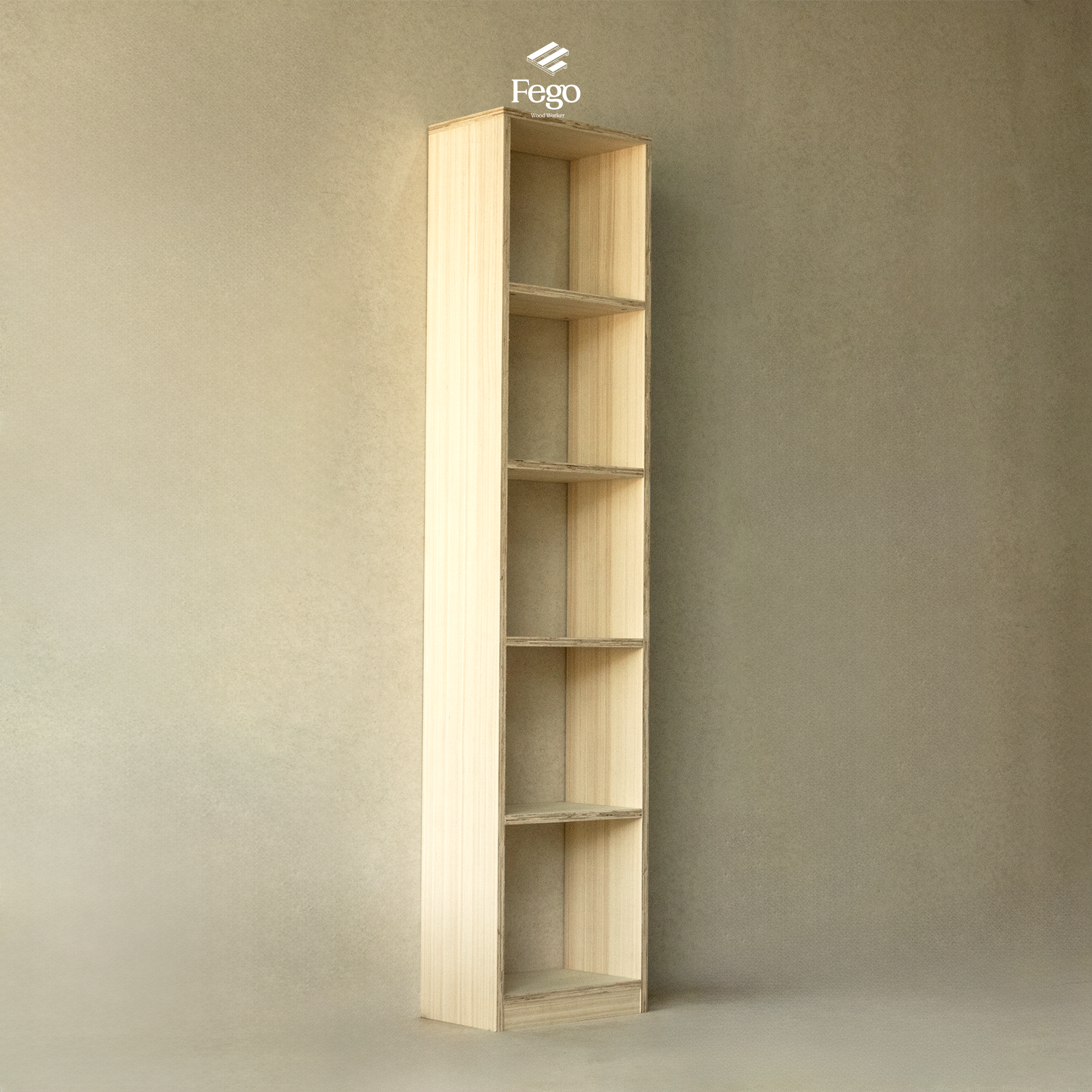  Kệ sách đứng Plywood FEGO 