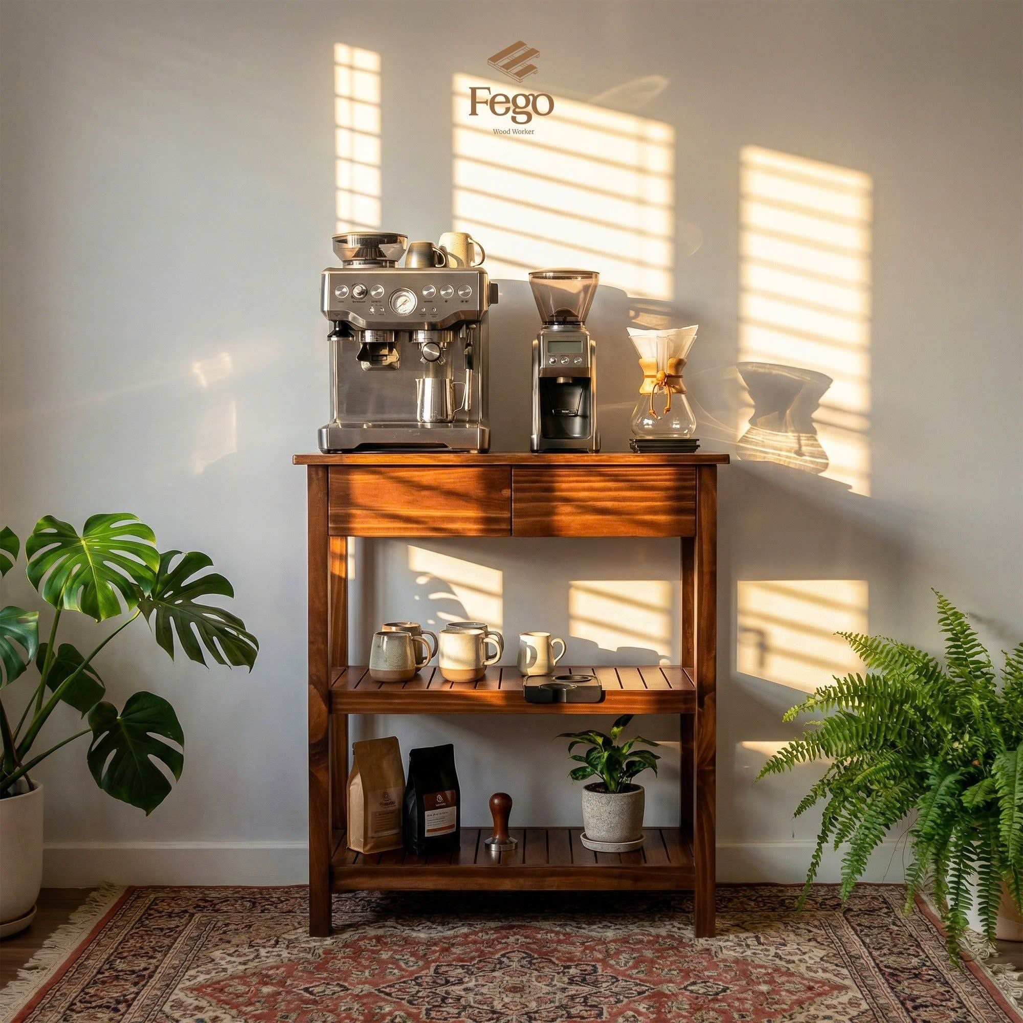  Kệ cà phê cho bếp gia đình FEGO/ Coffee bar 