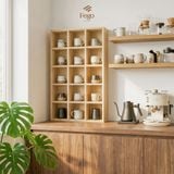  Kệ Chia Ô Trưng Bày Đồ Gốm, Ly Cốc, Lego FEGO – Kệ Gỗ Plywood Treo Tường / Để Bàn 