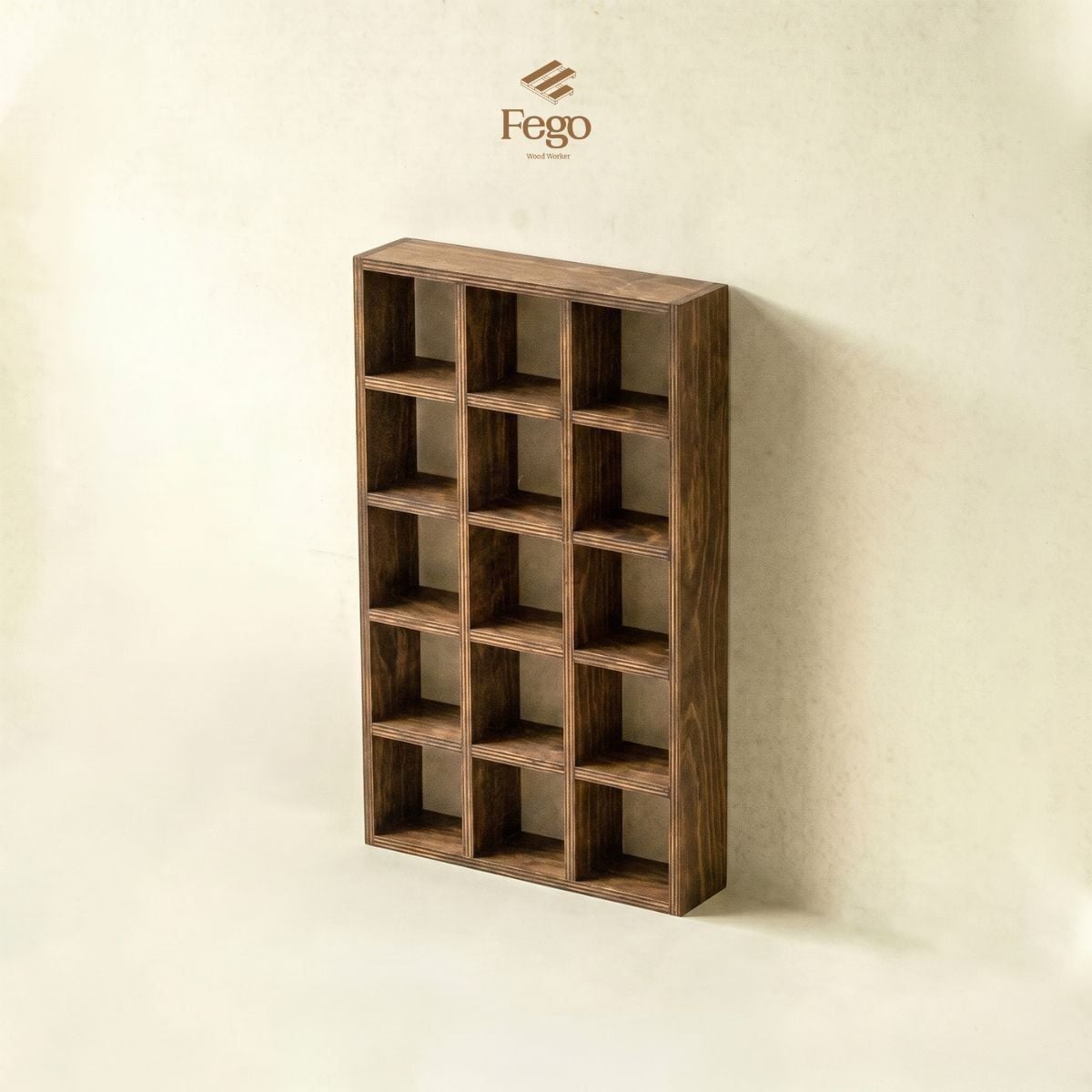  Kệ Chia Ô Trưng Bày Đồ Gốm, Ly Cốc, Lego FEGO – Kệ Gỗ Plywood Treo Tường / Để Bàn 